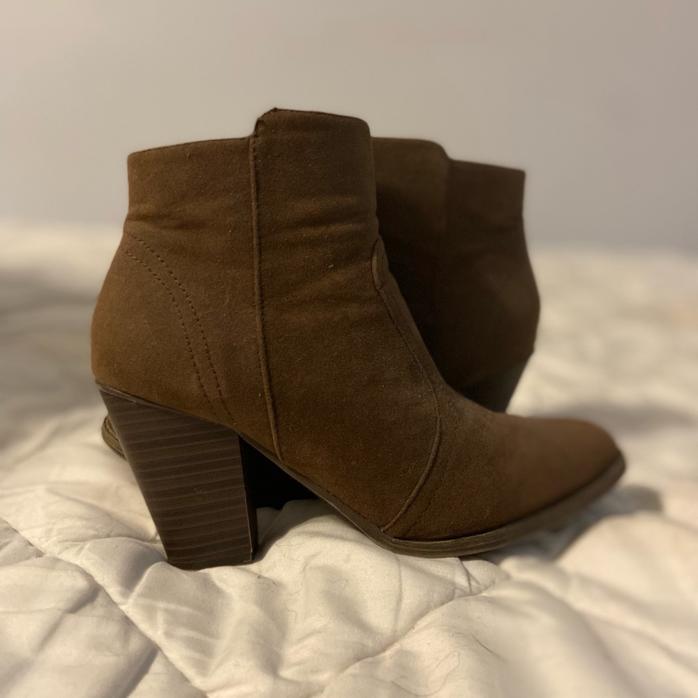 Brown booties